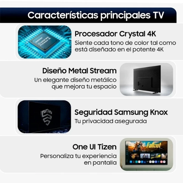 SMART TV SAMSUNG LED 4K UHD 65 CRYSTAL U8000F - Imagen 5