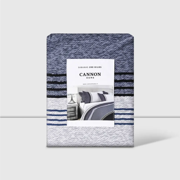 CANNON HOME SÁBANAS 2 PLAZAS 200 HILOS 60% ALG CARIBOU - Imagen 4