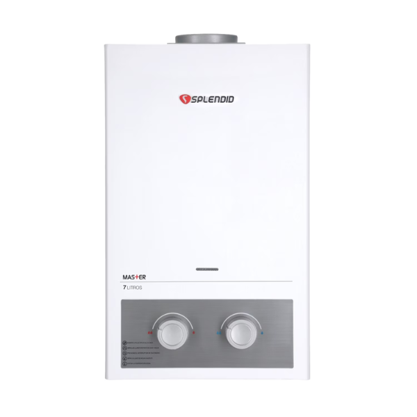Calefont 7 litros Gas licuado Tiro natural Splendid - Imagen 2