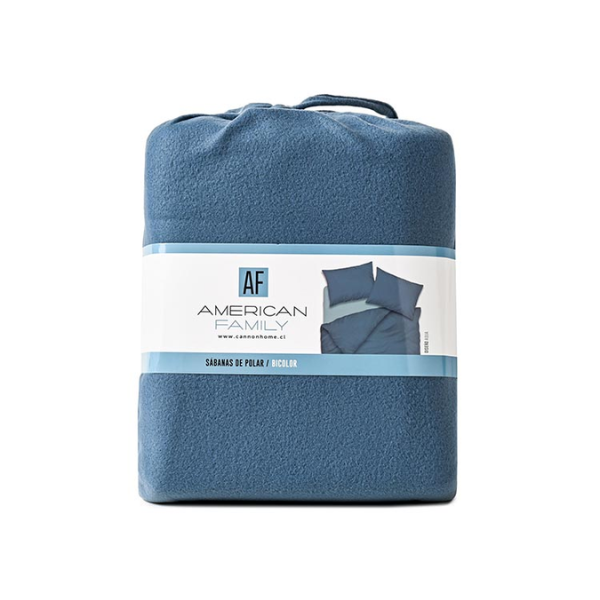 Juego Sabana Polar AF 100%Pol Liso Aqua KING - Imagen 4
