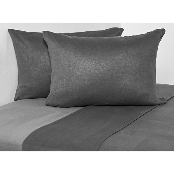 Juego Sabanas Polar AF Liso Gris 1PL