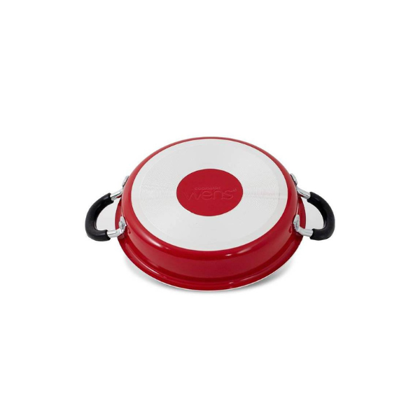PAILA DE 16 CM FIRENZE ROJO/NEGRO CON ASA SILICONA - Imagen 6