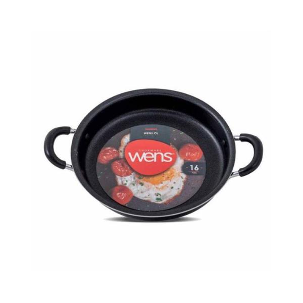 PAILA DE 16 CM FIRENZE ROJO/NEGRO CON ASA SILICONA - Imagen 2