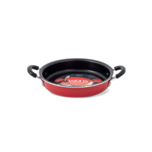 PAILA DE 16 CM FIRENZE ROJO/NEGRO CON ASA SILICONA