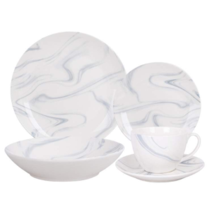 Juego de vajilla 30 piezas Gray Marble